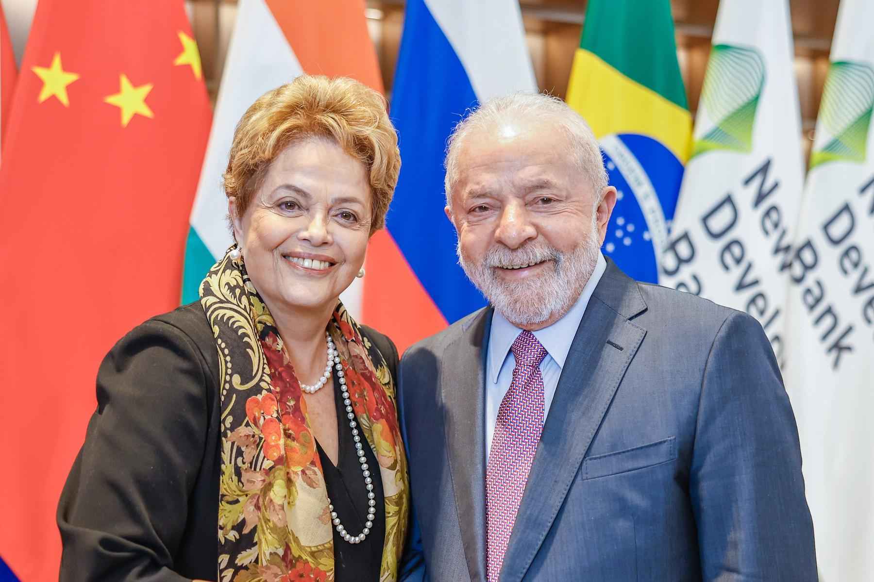 Lula discursa na posse de Dilma como presidente do banco dos BRICS -  Ricardo Stuckert/PR