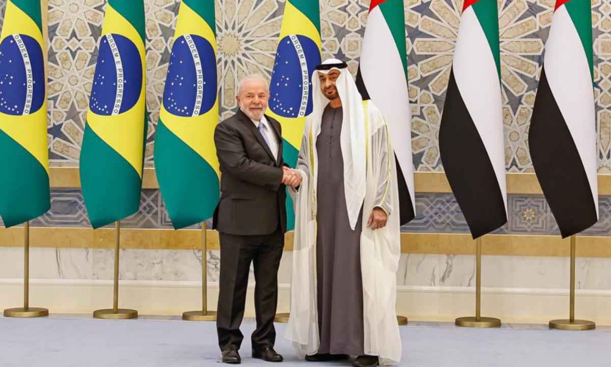 Lula chega a Abu Dhabi para encontro com presidente dos Emirados Árabes - Reprodução/Ricardo Stuckert