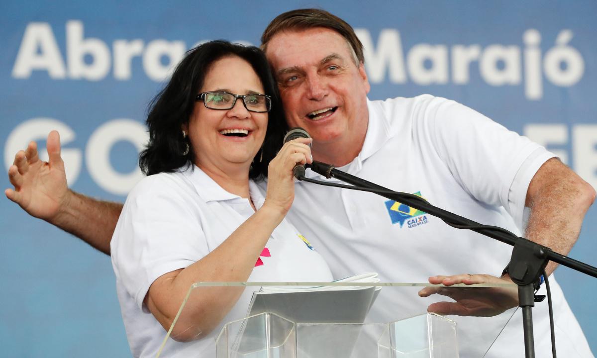 Brasil sente saudades de Bolsonaro, diz Damares: 'E em pouco tempo' - Alan Santos/PR