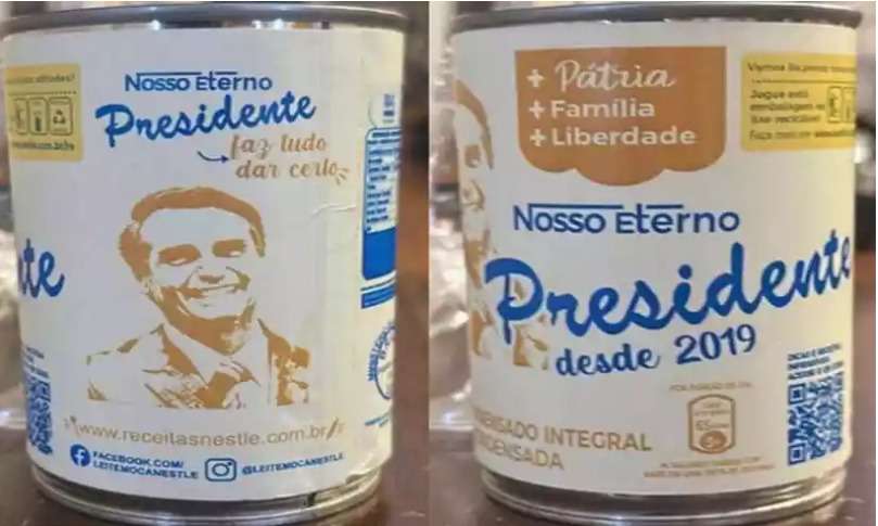 Leite condensado de Bolsonaro: Nestlé se posiciona - Reprodução/Instagram