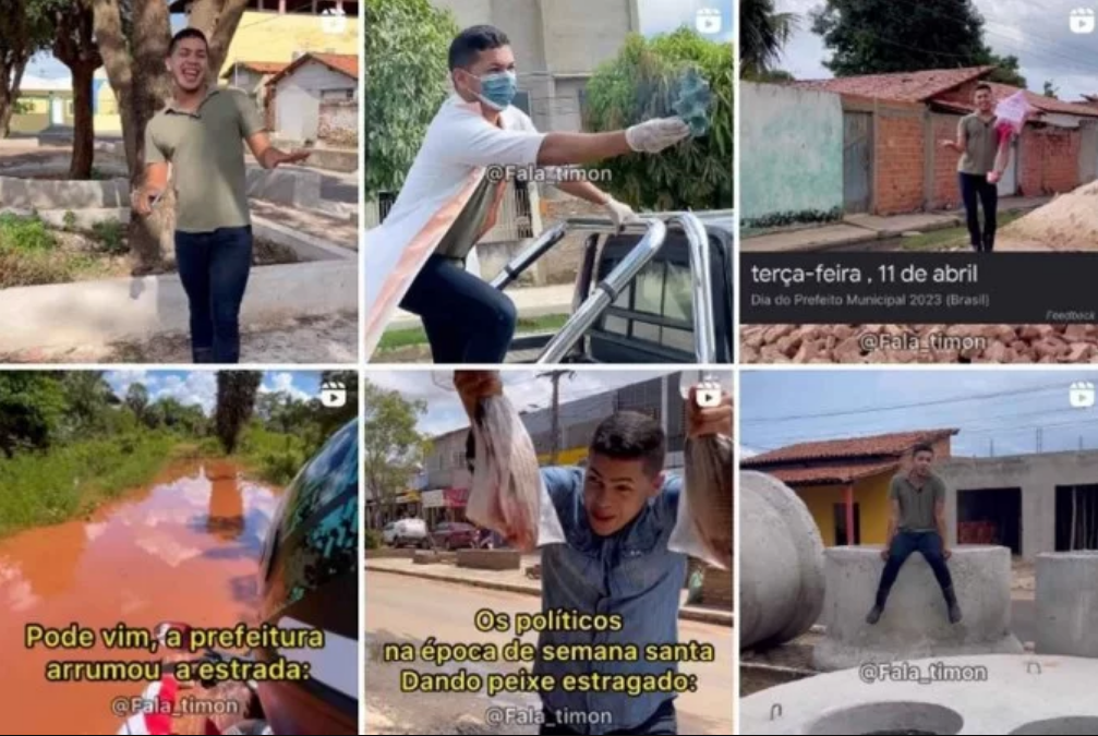 Morador viraliza ao mostrar problemas de cidade em vídeos divertidos - Reprodução/Instagram/@fala_timon