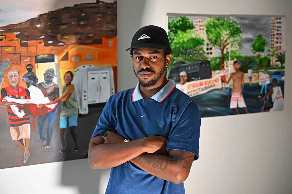 Jovens pintores negros cariocas fazem sucesso no mercado da arte - CARL DE SOUZA / AFP