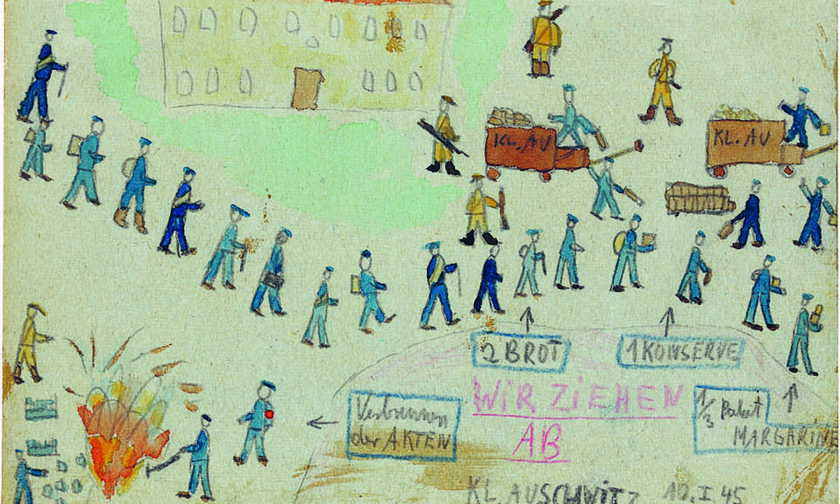 Livro 'O menino que desenhou Auschwitz' retrata as atrocidades nazistas - Thomas Geve/reprodução