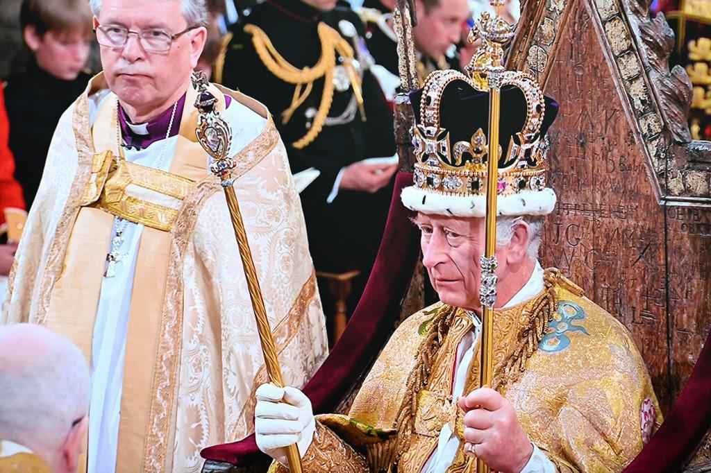 Rei Charles III é coroado na Abadia de Westminster - Emmanuel DUNAND / AFP