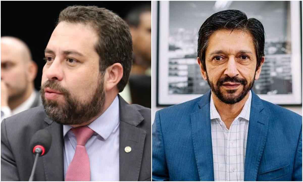 Boulos lidera disputa a prefeito de SP, diz Paraná Pesquisas - Billy Boss / Câmara dos Deputados/Reprodução/Prefeitura de São Paulo