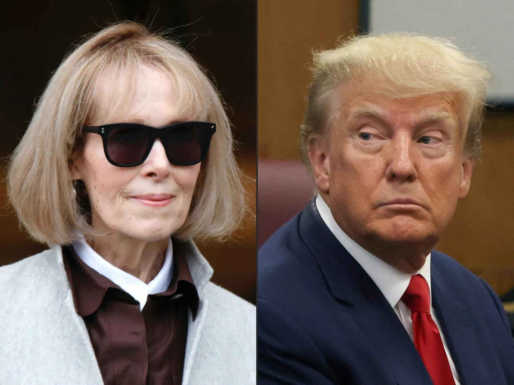 Trump é condenado por abuso sexual e pagará R$ 25 milhões à escritora - Kena Betancur e Andrew Kelly/ various sources / AFP