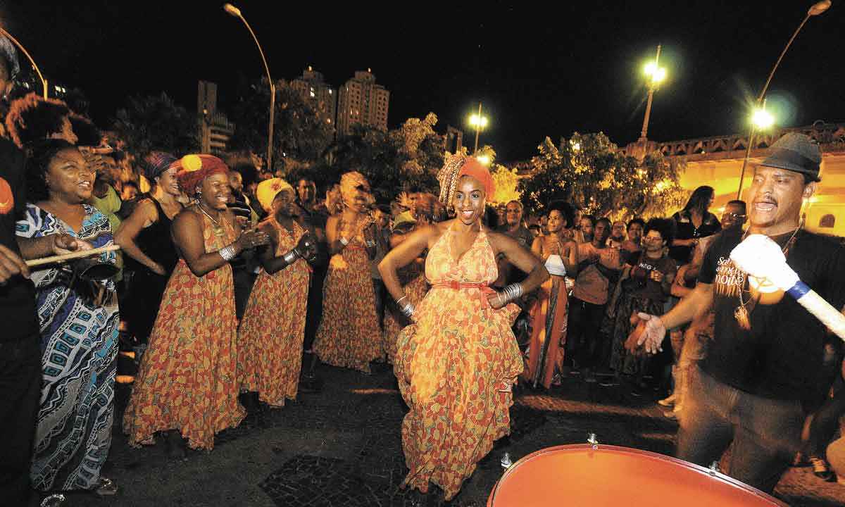 Quilombo do Samba comemora o Dia das Mães no Hipercentro de Beagá - Marcos Vieira/EM/D.A Press