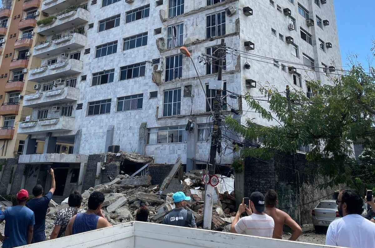Treze sacadas desabam de edifício residencial em Belém (PA) - REPRODUÇÃO/TWITTER