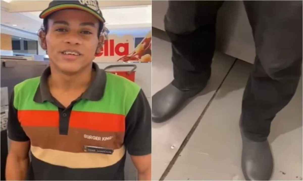 Funcionário de fast food faz xixi na roupa para escapar de advertência - Reprodução/Instagram