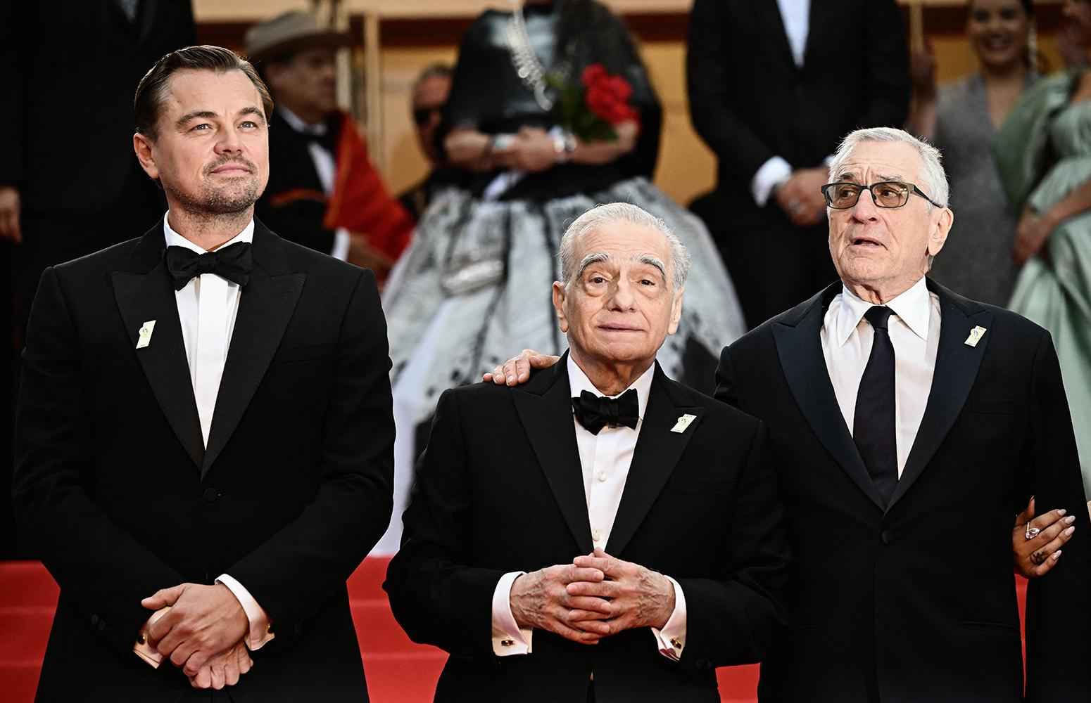 Cannes tem DiCaprio, Scorsese e De Niro num 'thriller' em terras indígenas - LOIC VENANCE / AFP