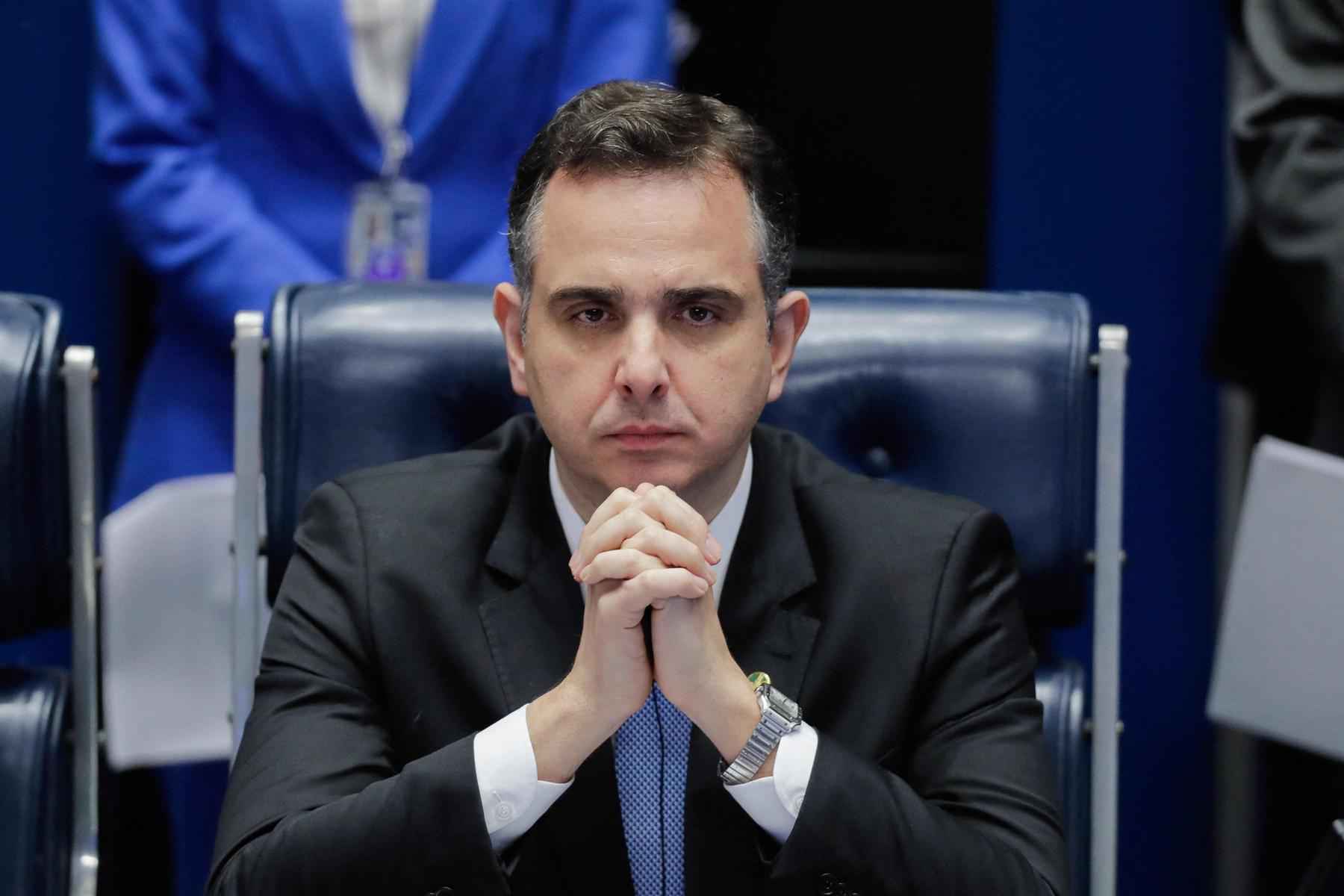 Rodrigo Pacheco aborda redução da taxa Selic em jantar com empresários - Sergio Lima/AFP