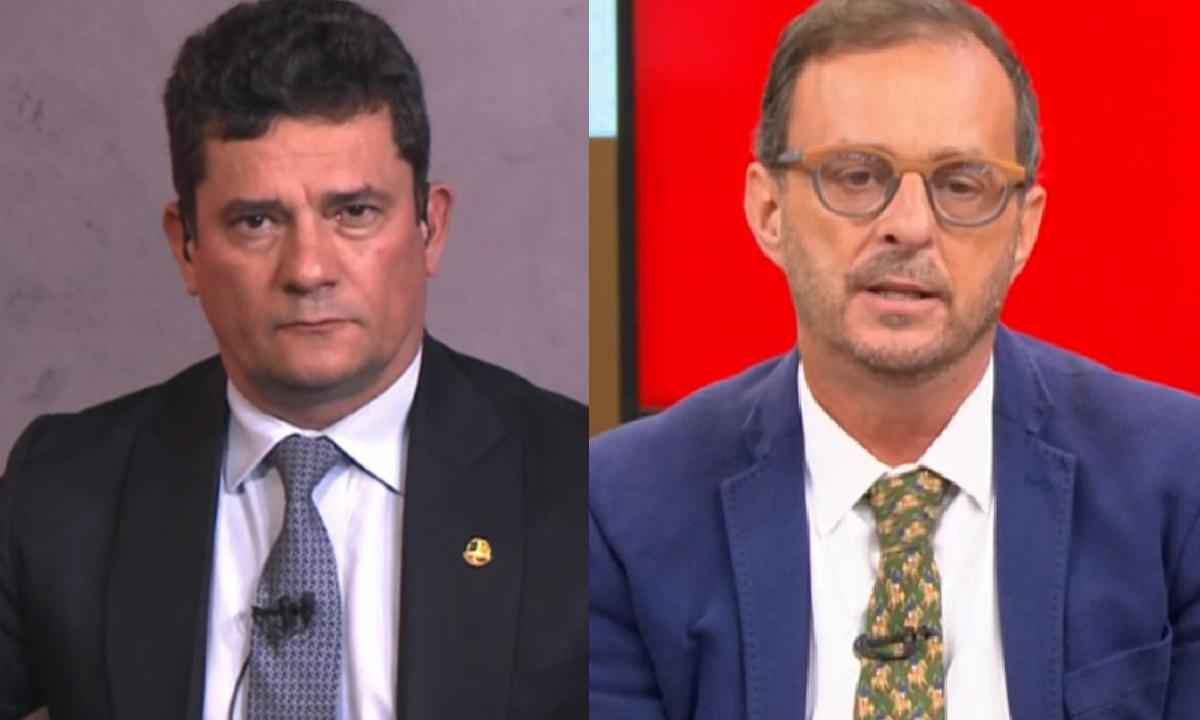 Moro e Octavio Guedes discutem sobre decisão do caso Lula no STF - Reprodução/GloboNews