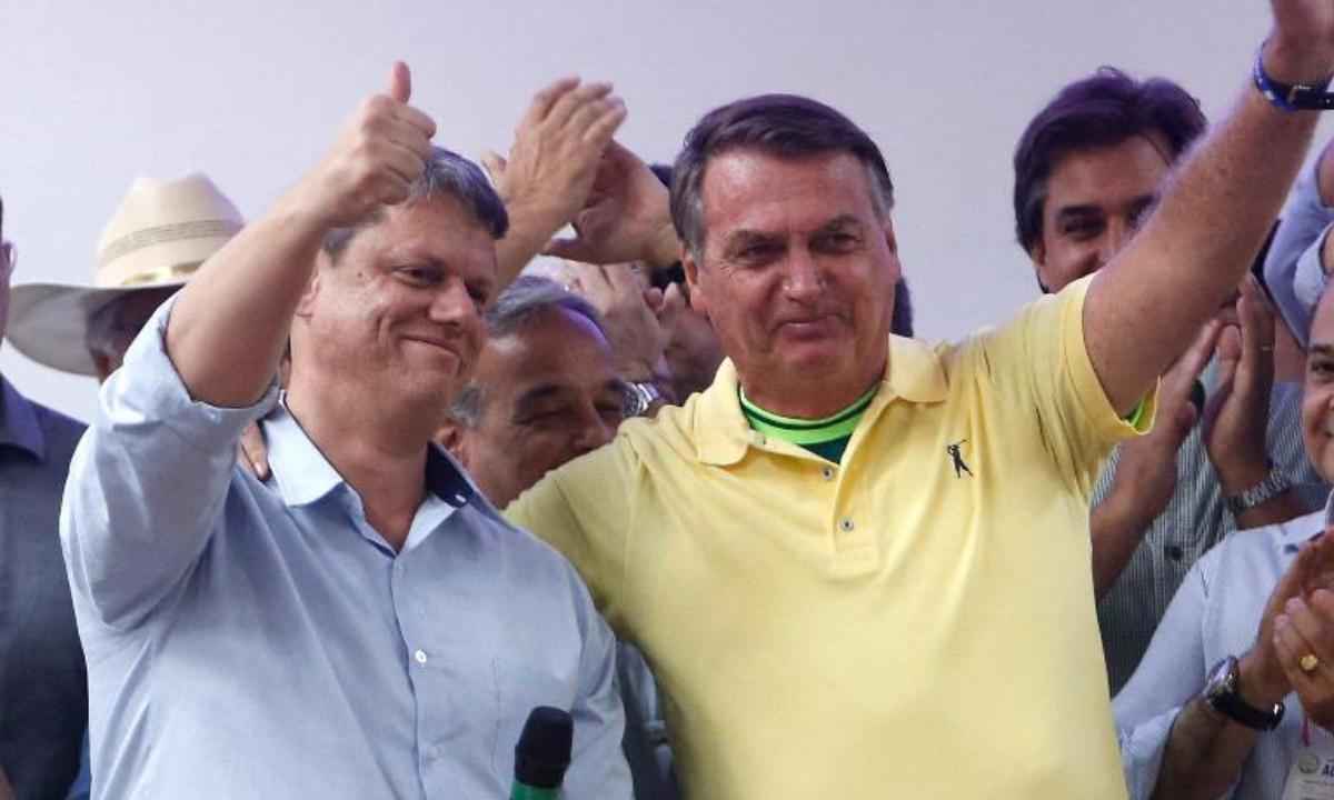 Pesquisa: para 25,8%, Tarcísio será o sucessor de Bolsonaro - MIGUEL SCHINCARIOL/AFP