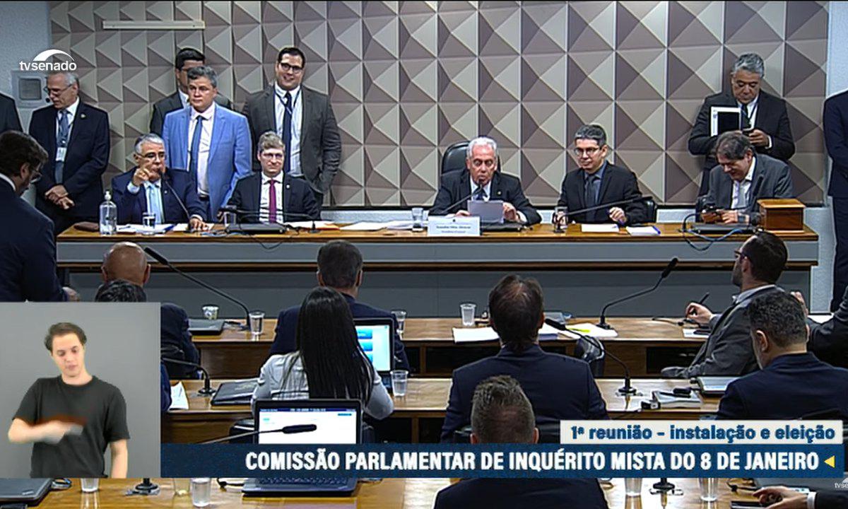 CPMI do 8 de janeiro inicia trabalhos com bate-boca - Reprodução/TV Senado