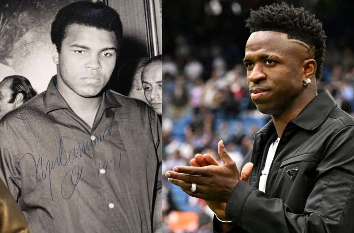 Muhammad Ali e combate ao racismo: Vini Jr e outros atletas no mesma luta - AFP/MARCO BERTORELLO - JAVIER SORIANO / AFP
