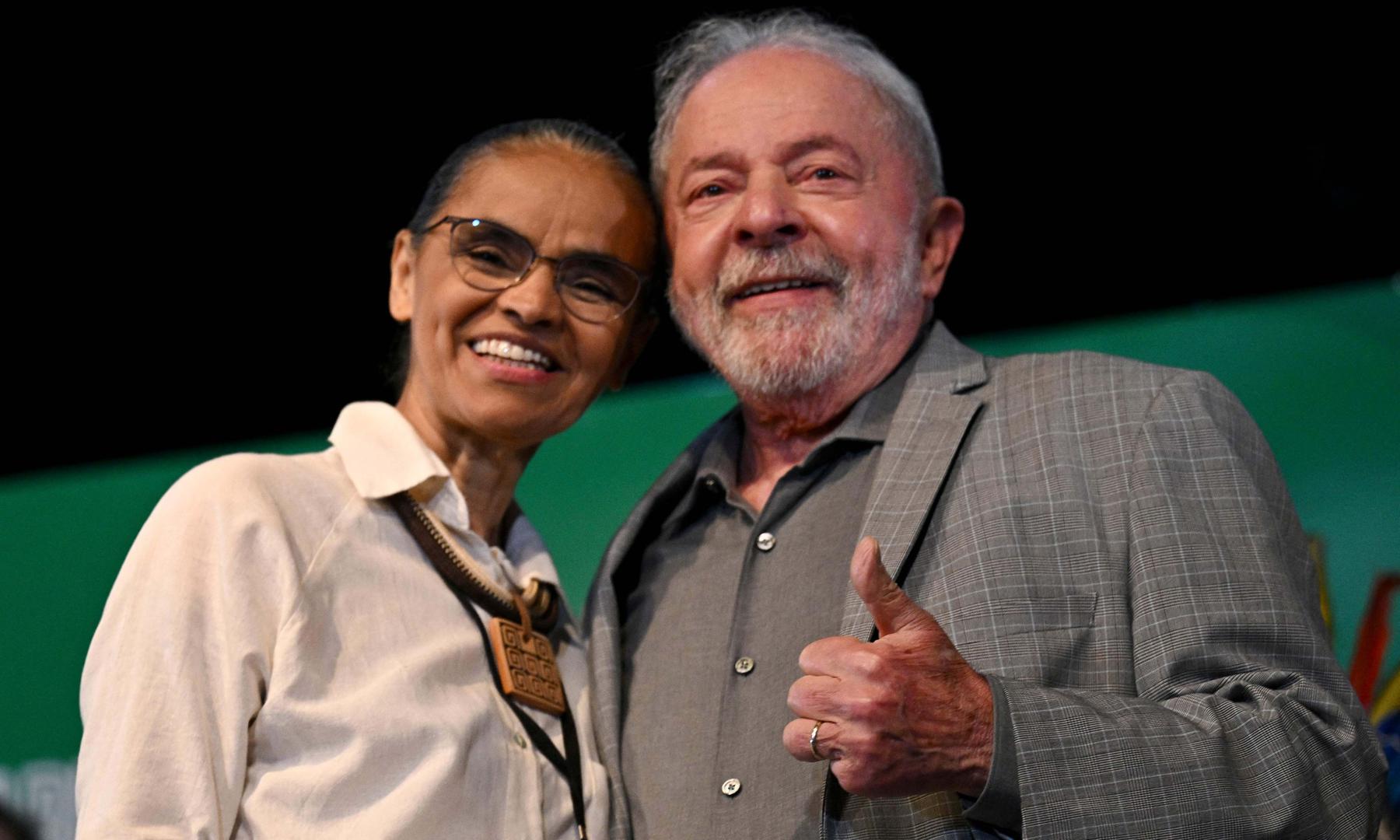 Lula faz promessa para Marina Silva - EVARISTO SA / AFP