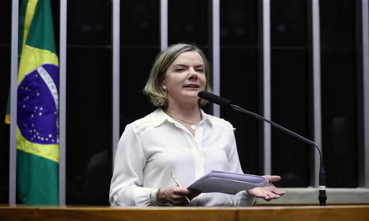 Gleisi Hoffmann sobre Dallagnol: 'Parece um zumbi atrás de holofotes' - Bruno Spada/Câmara dos Deputados