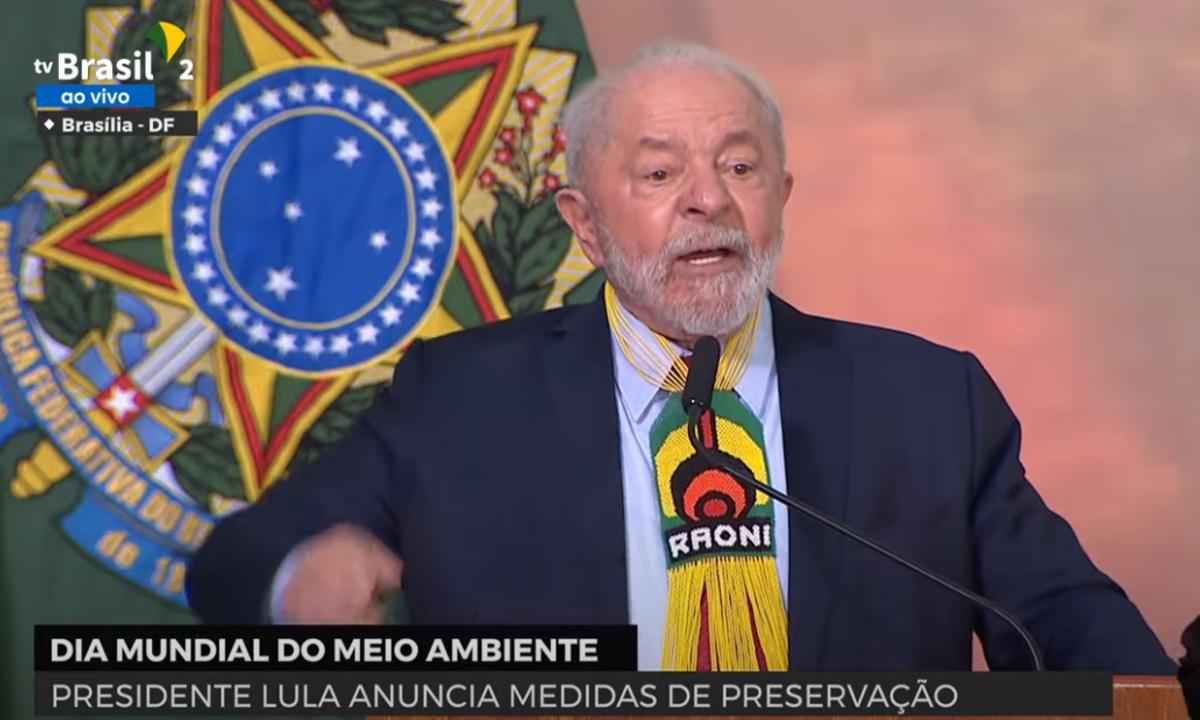 No dia do Meio Ambiente, Lula volta a falar em exploração da Amazônia - TV Brasil/Reprodução