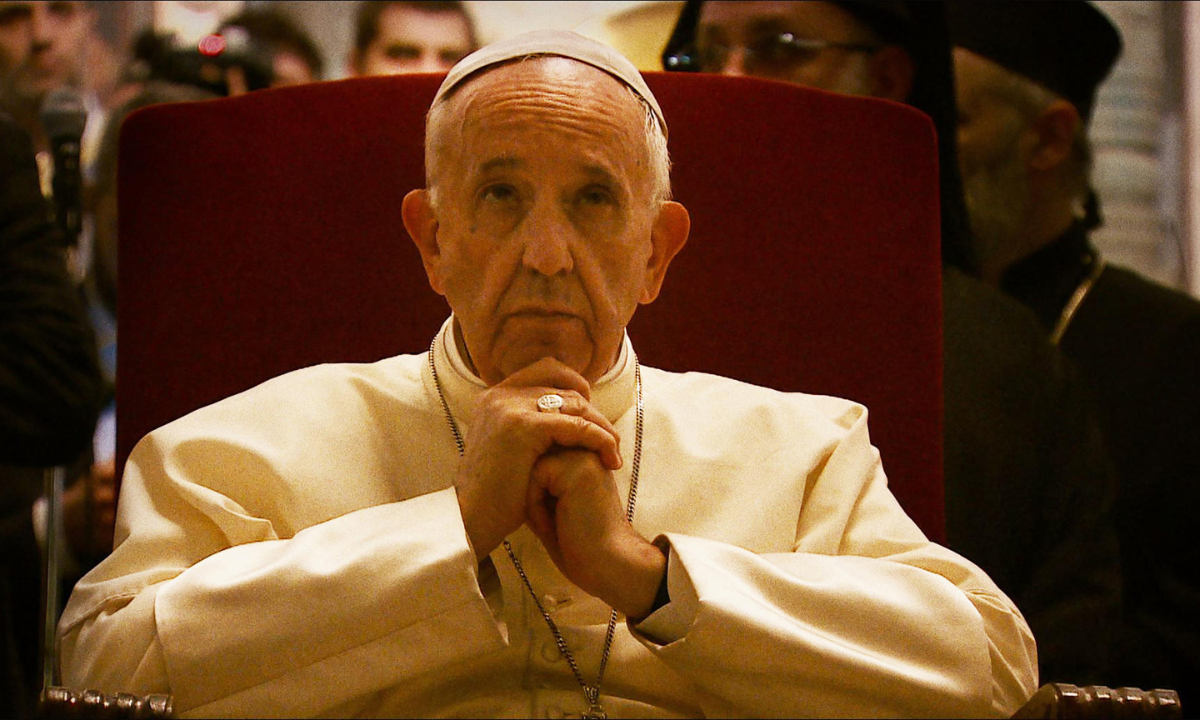 Satélite leva palavras de esperança do papa Francisco ao espaço em nanobook - Netflix/Divulgacao Documentario Papa Francisco