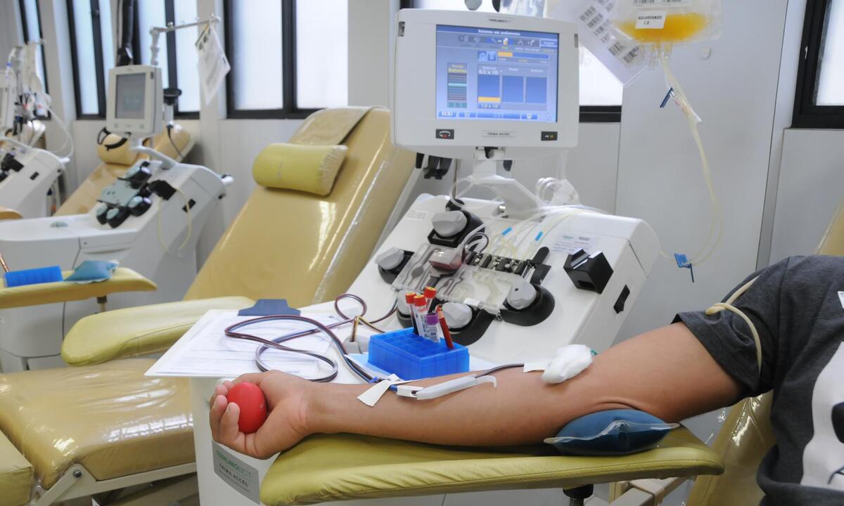 Aplicativo de corrida oferece desconto de 50% para quem doar sangue em BH - Juarez Rodrigues/EM/D.A Press. Brasil. Belo Horizonte - MG