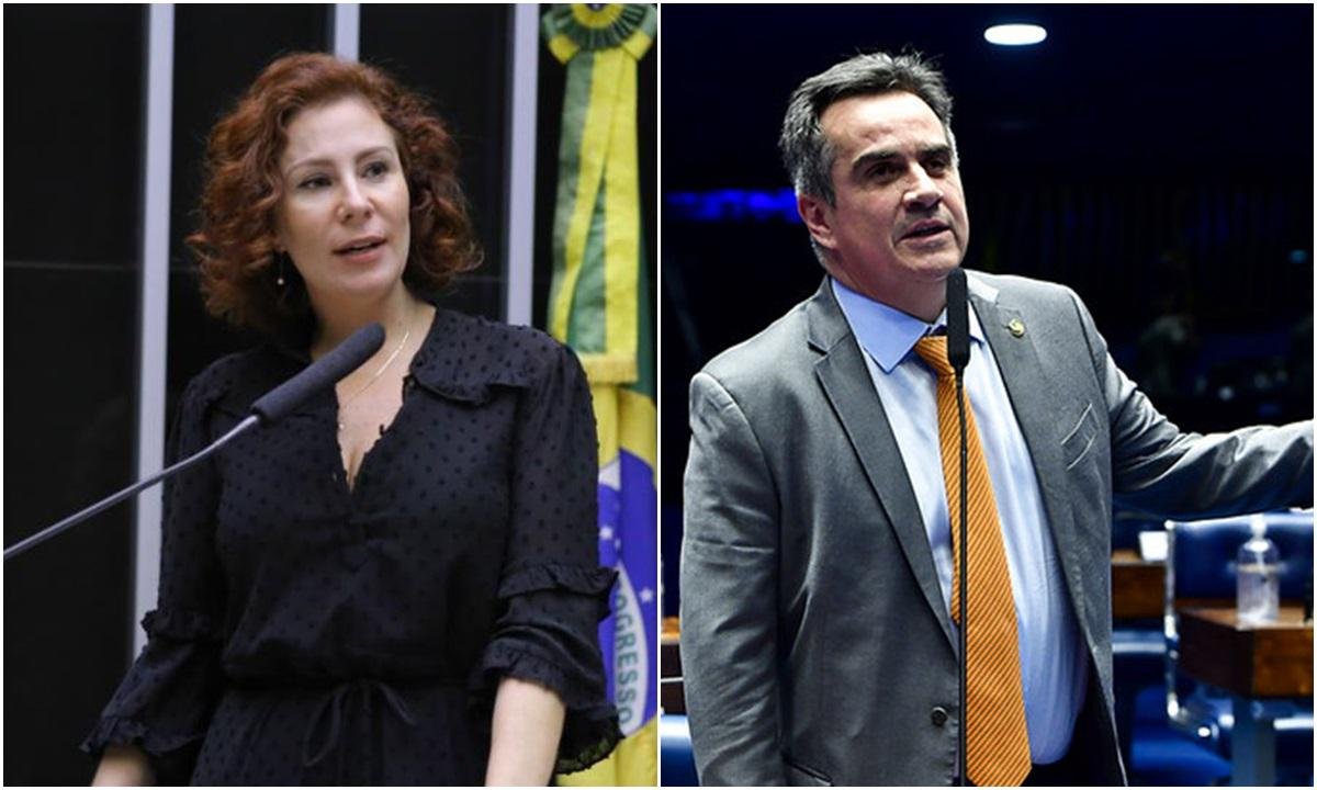 Zambelli para Ciro Nogueira: 'Pior ministro do Governo Bolsonaro' - Michel Jesus/Câmara dos Deputados/Waldemir Barreto/Agência Senado
