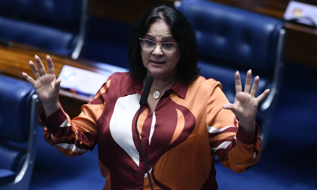Damares critica blindagem de políticos: 'Vou lutar contra o projeto' - Reprodução/Agência Senado
