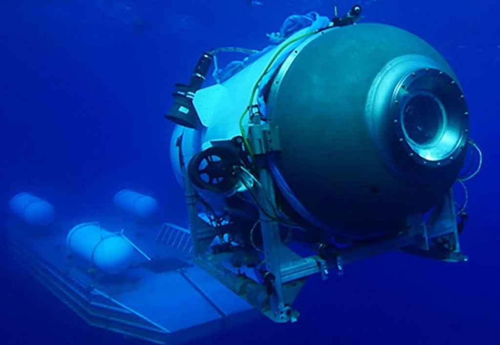 Equipes de resgate detectam ruídos durante busca por submarino desaparecido - Handout / OceanGate Expeditions / AFP