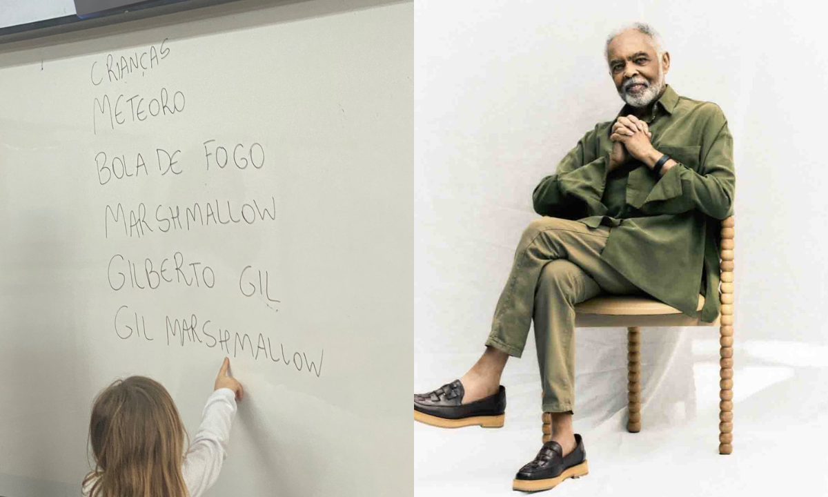 Gilberto Gil participa de gincana escolar; entenda como - Twitter/Instagram/Reprodução