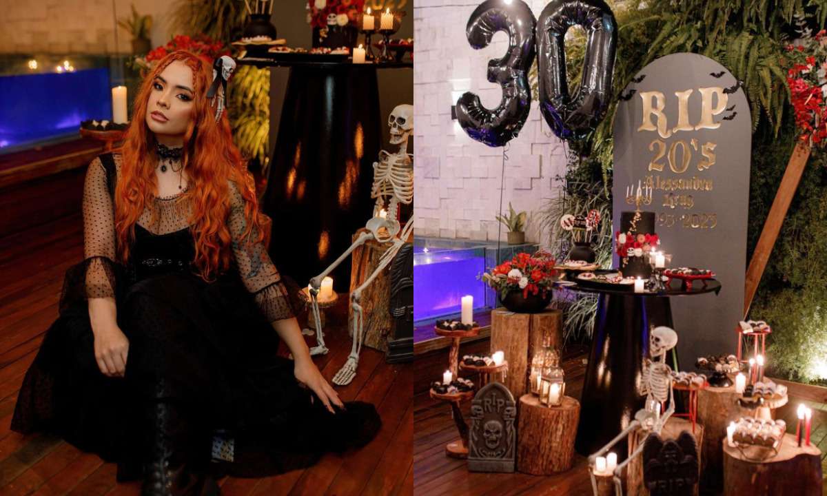 Blogueira comemora aniversário de 30 anos em festa de funeral - Redes sociais/Instagram