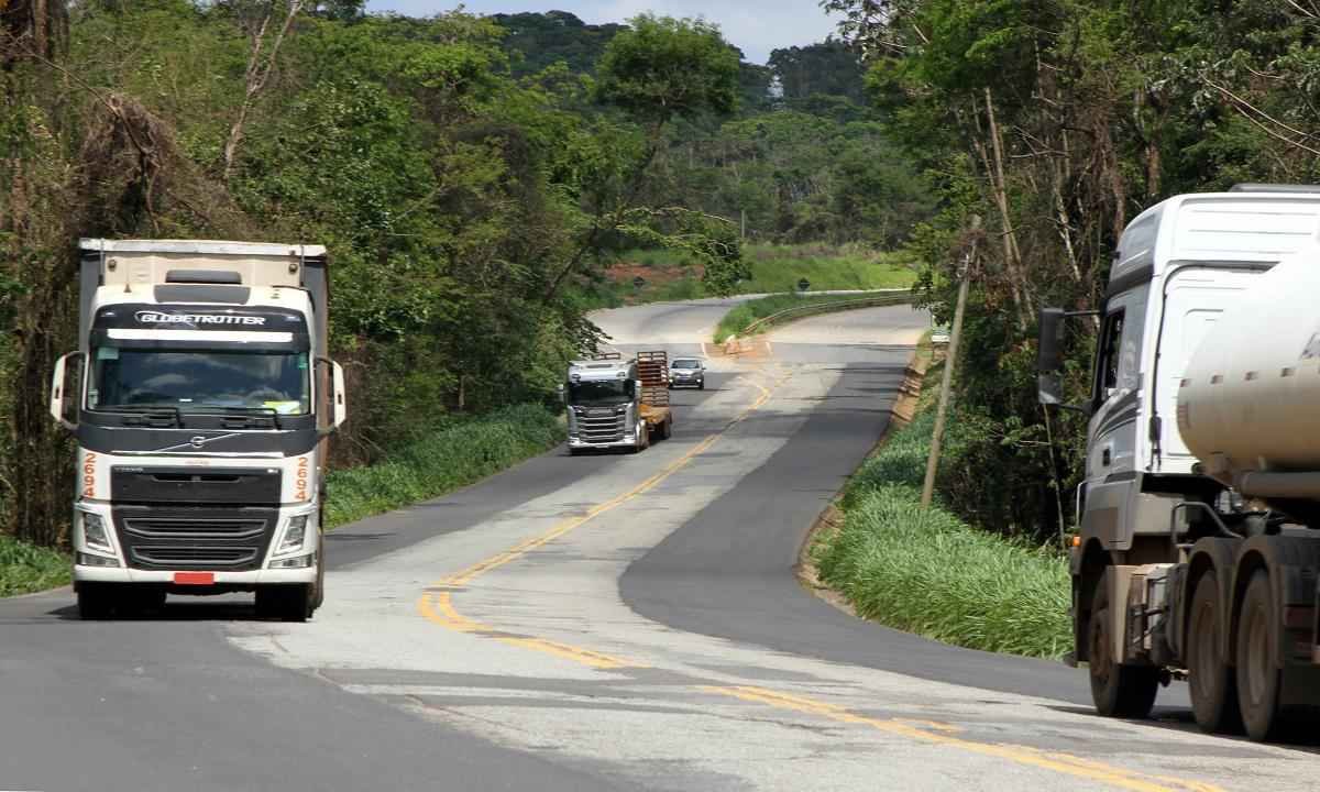 Rodovias mineiras terão restrição a veículos de grande porte no fim de ano - Jair Amaral/EM/D.A Press