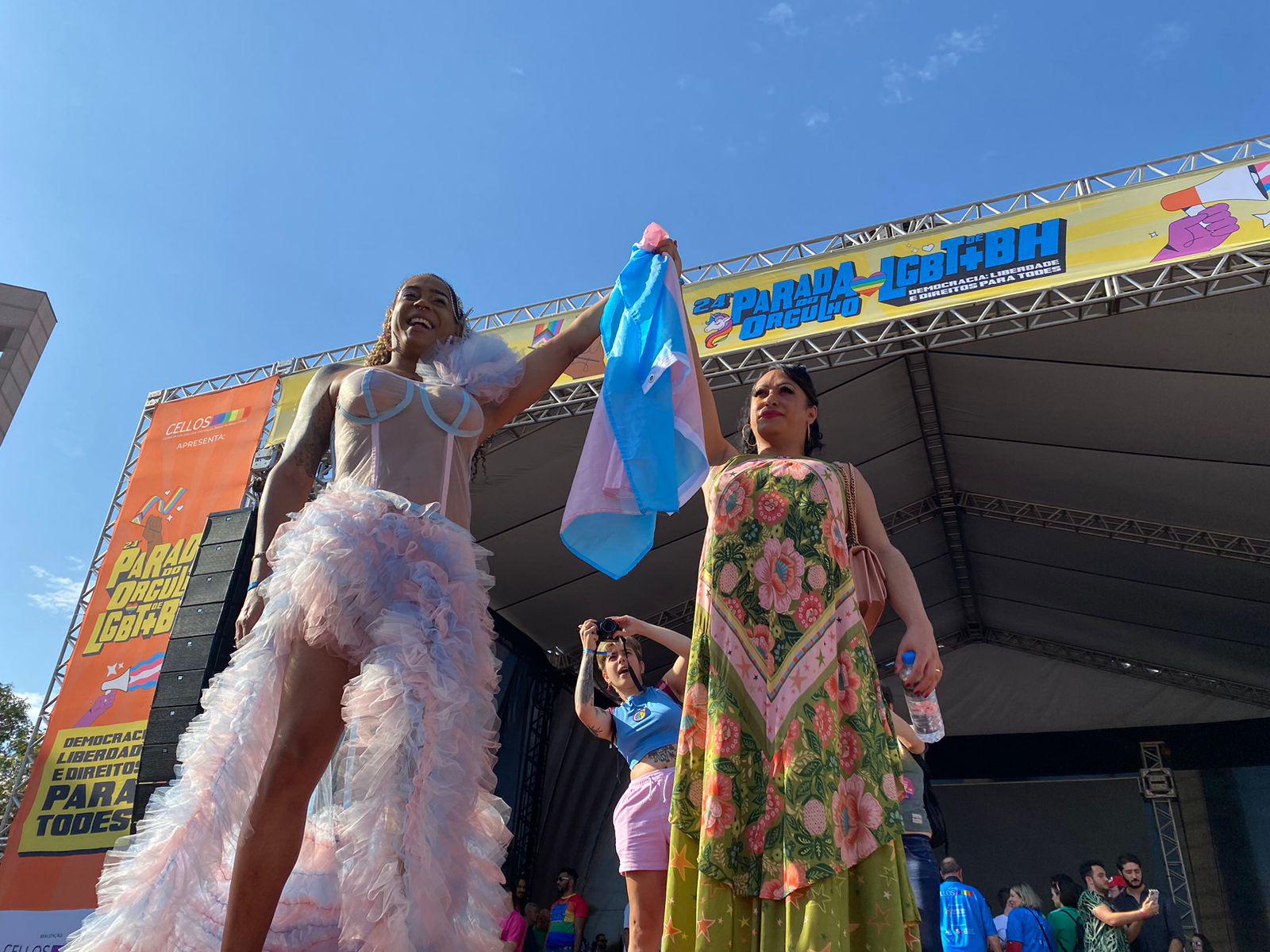 Estrutura da Parada LGBT+ de BH fica sem energia por quase uma hora e meia - Fernanda Tubamoto/EM/D.A Press