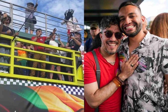 De volta ao Brasil, Jean Wyllys puxa coro de 'inelegível' na Parada LGBT+ - Reprodução/Instagram