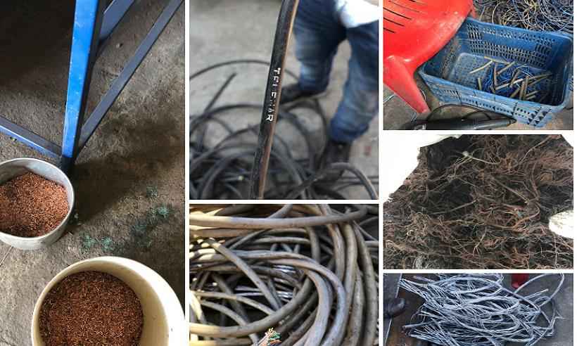 Polícia  recupera 20 toneladas de fio de cobre em Contagem - PCMG/Divulgação