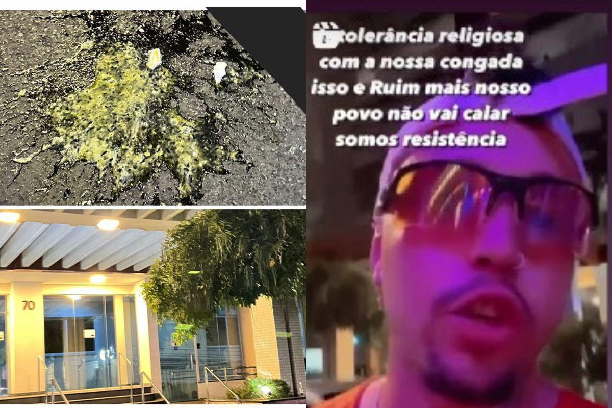 Participantes de Congado são atacados com ovos por moradores de prédio - Reprodução/Instagram