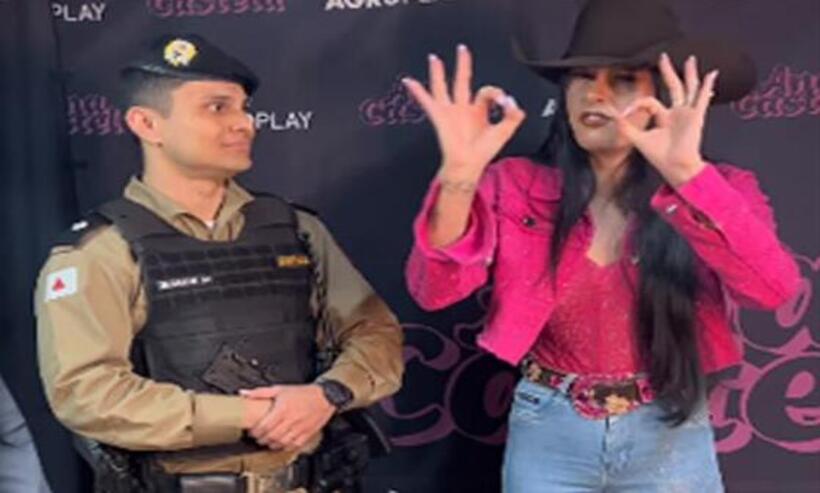 'A Polícia daqui é foda, bicho': Ana Castela grava vídeo elogiando PMMG - Redes Sociais/Divulgação