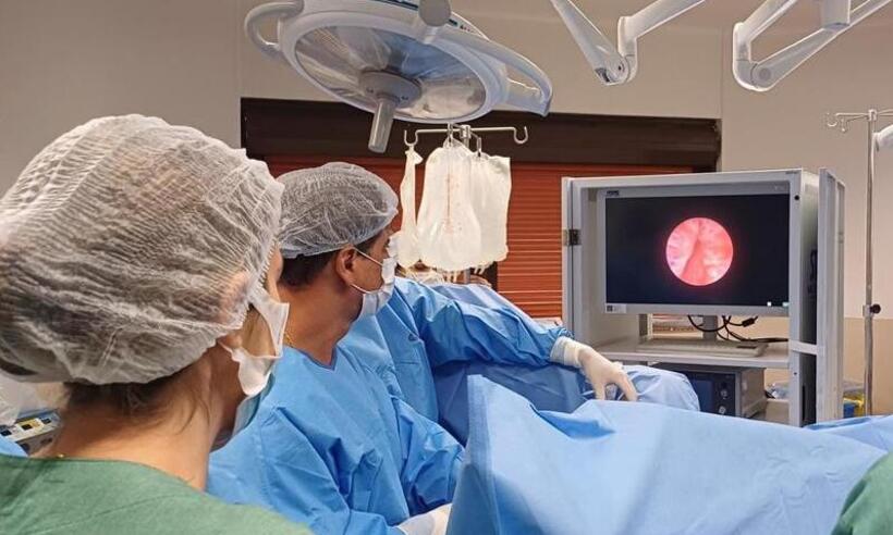 UroLift: cirurgia inédita para tratar próstata aumentada é feita em SP - Vera Cruz Hospital/Divulgação 