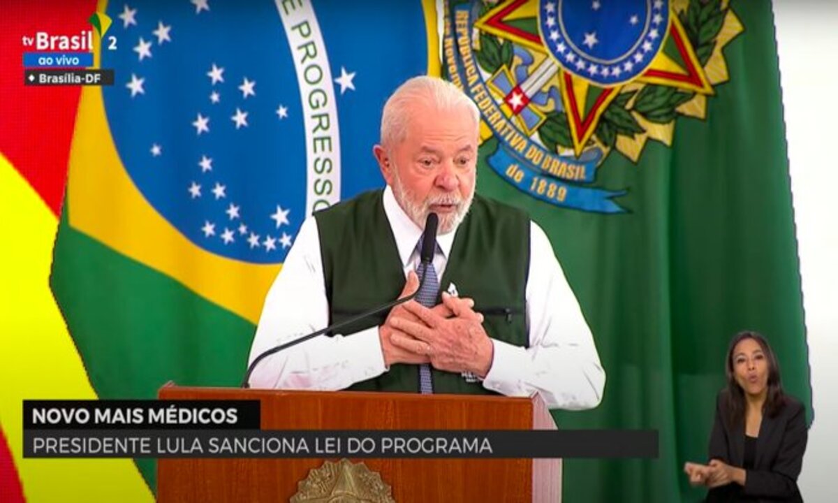 Lula afirma que não adianta reclamar do Congresso Nacional - TV Brasil/Reprodução