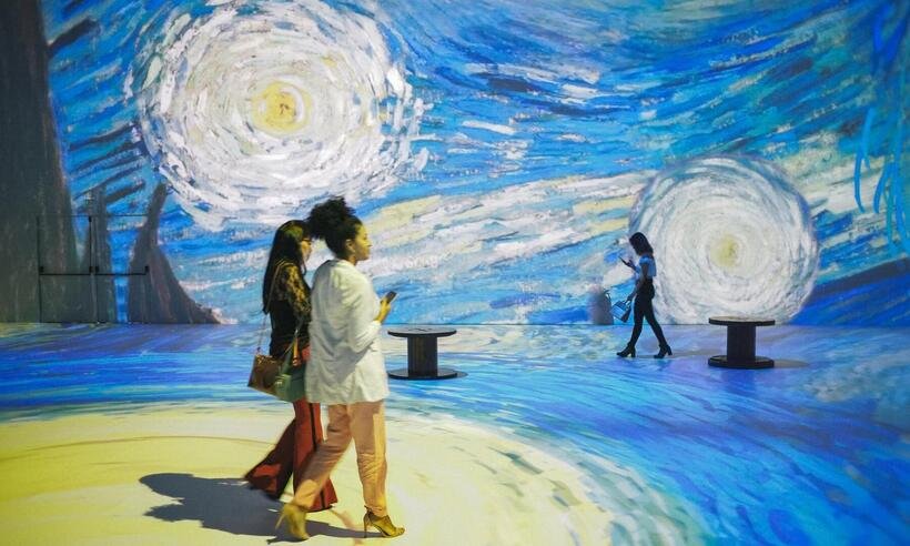 Sala de projeção com obras de Van Gogh e impressionistas lota na estreia  - Lightland/Divulgacão