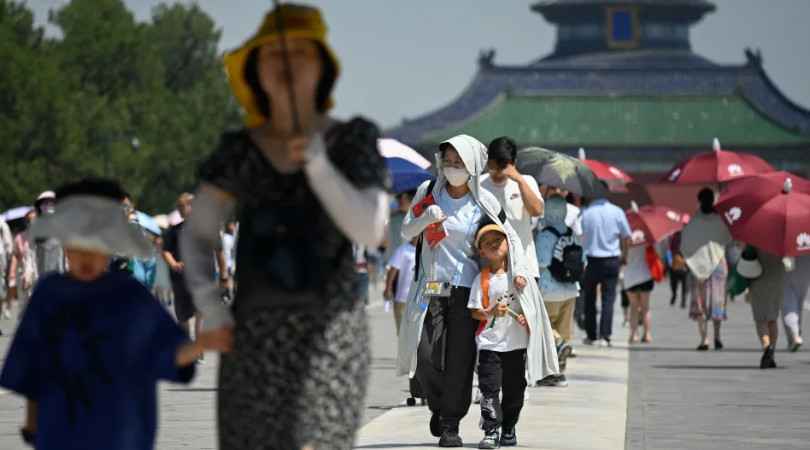China registra temperatura de 52,2°C, um recorde para meados de julho - Wang Zhao/AFP