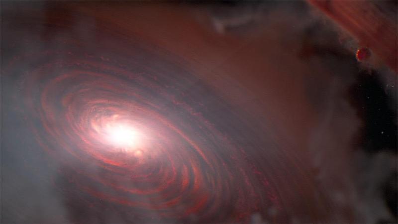 James Webb detecta vapor de água em zona de formação de planetas rochosos - (NASA, ESA, CSA, Joseph Olmsted (STScI))