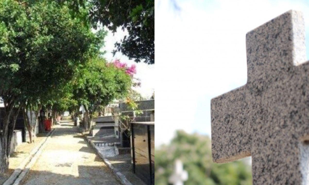 Ossada é encontrada em área onde muro de cemitério desabou - Divulgação/Prefeitura de Divinópolis