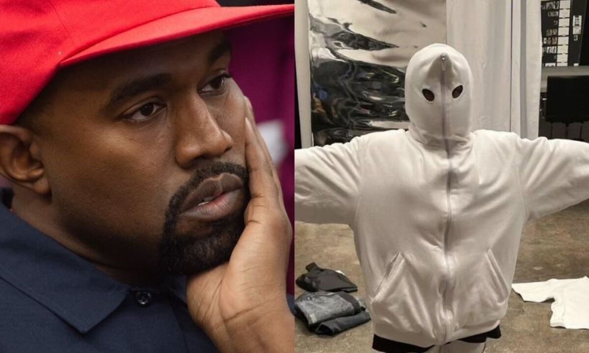 Kanye West é criticado por vestir filha com roupas que lembram Ku Klux Klan - SAUL LOEB / AFP / Reprodução