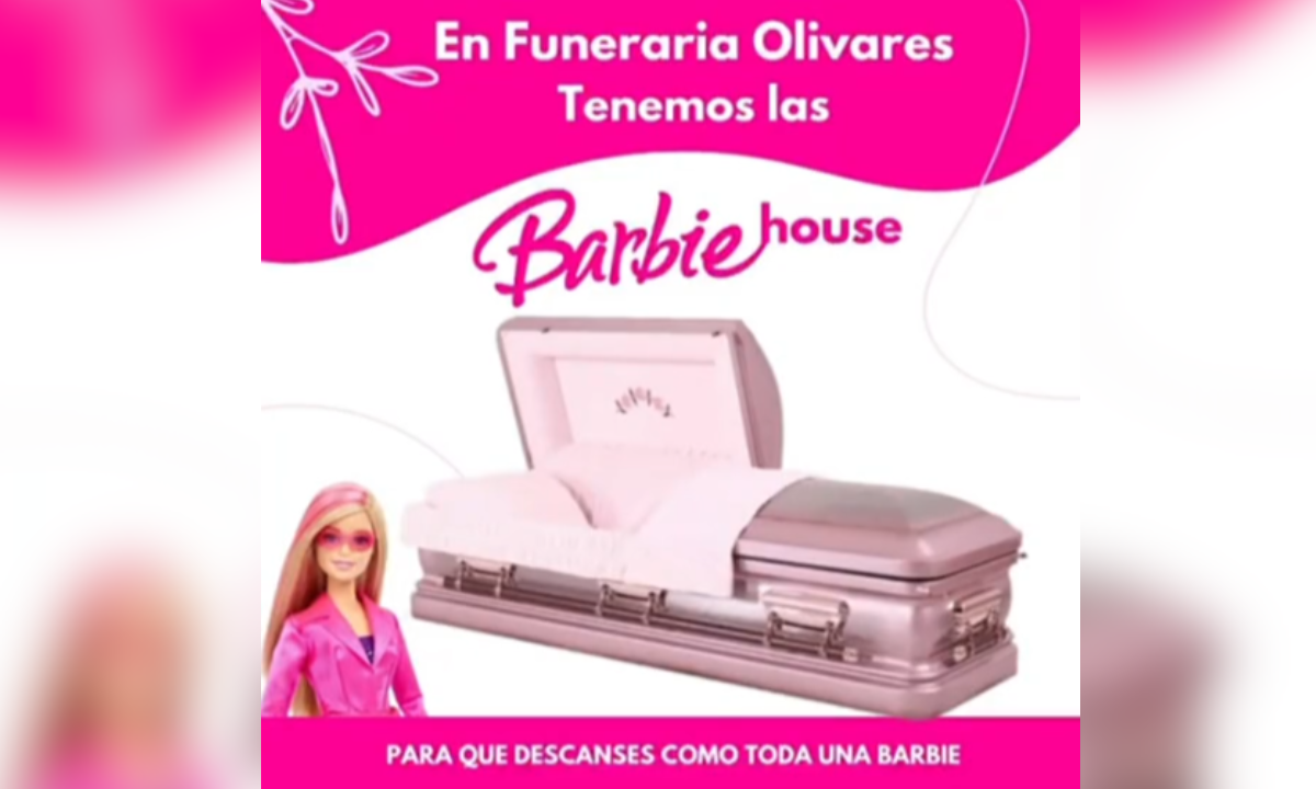 Funerária vende caixões temáticos: 'Para que descanse como uma Barbie' - Reprodução / TikTok