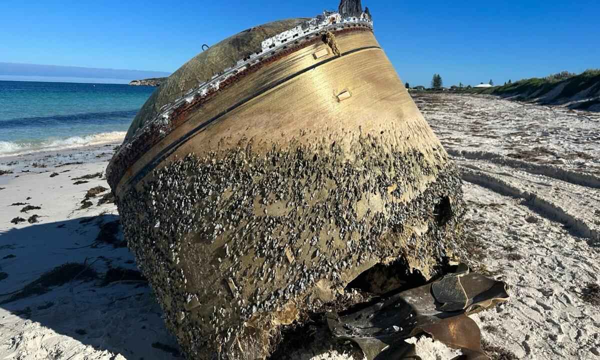 Objeto misterioso em praia da Austrália é identificado - Australian Space Agency/Reprodução