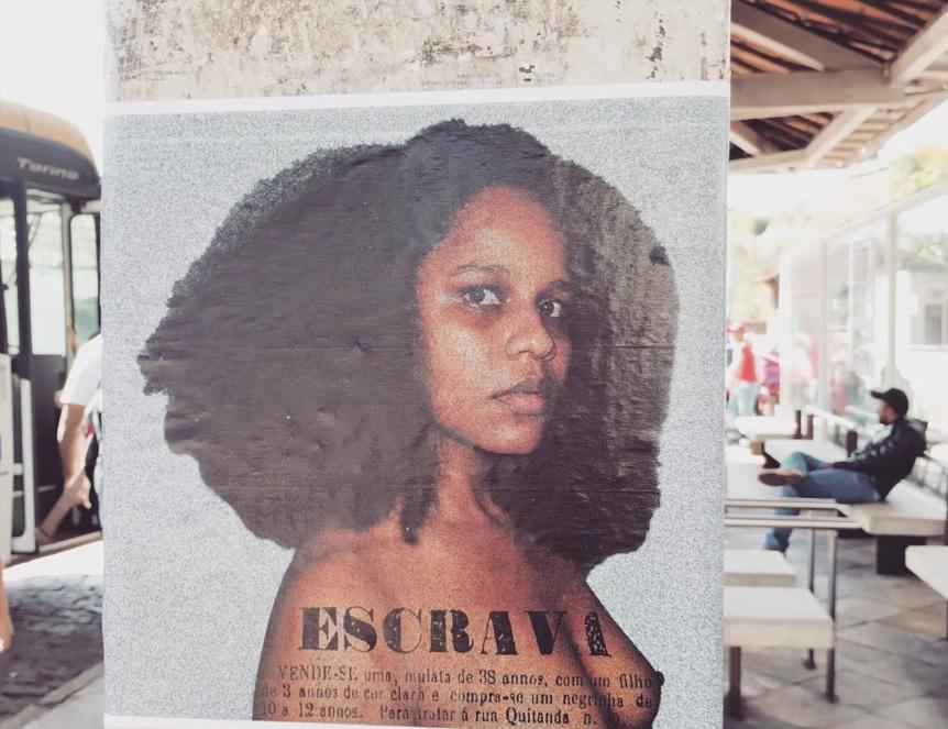 Cartazes anunciando venda de escrava causam surpresa nas ruas de Ouro Preto
