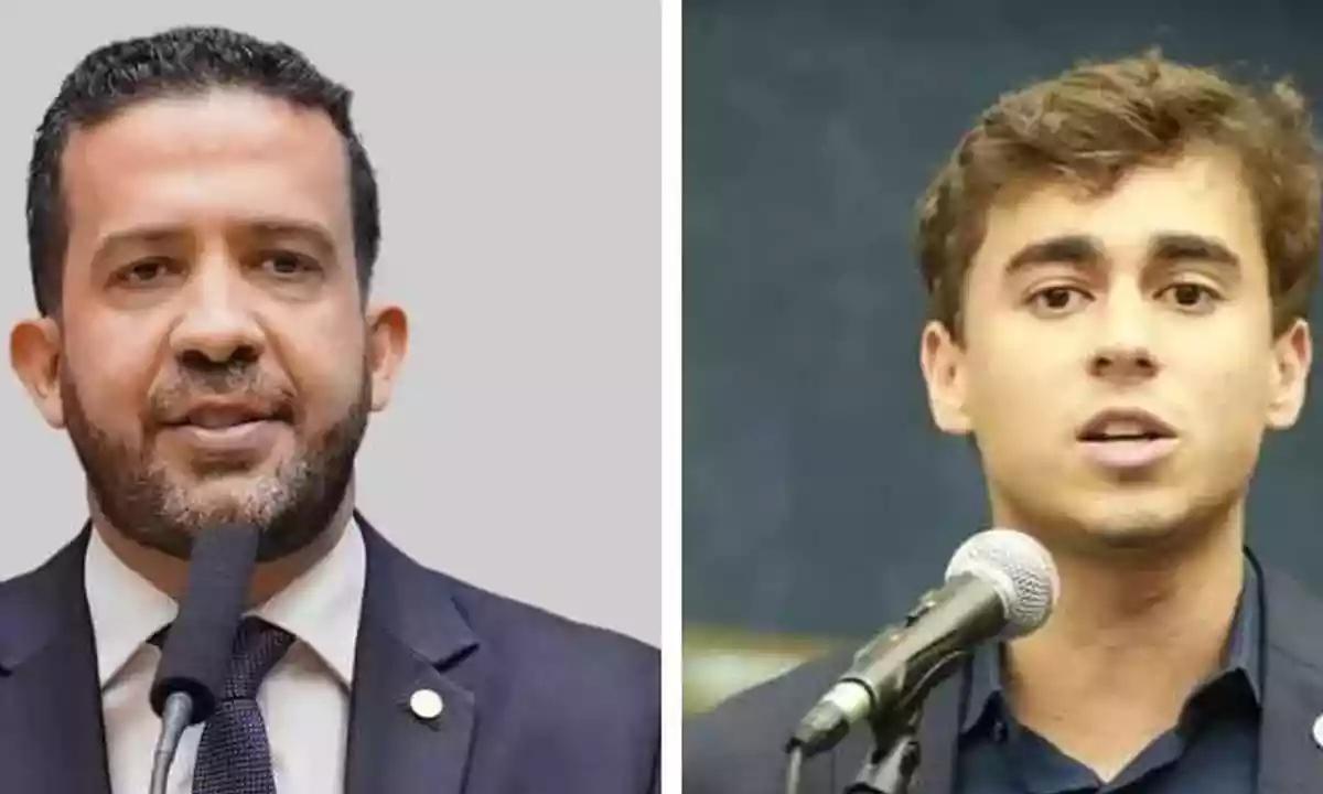 Greenwald concorda com Nikolas e critica Janones: 'Jogo ofensivo' - Câmara dos Deputados/Reprodução e Karoline Barreto/CMBH