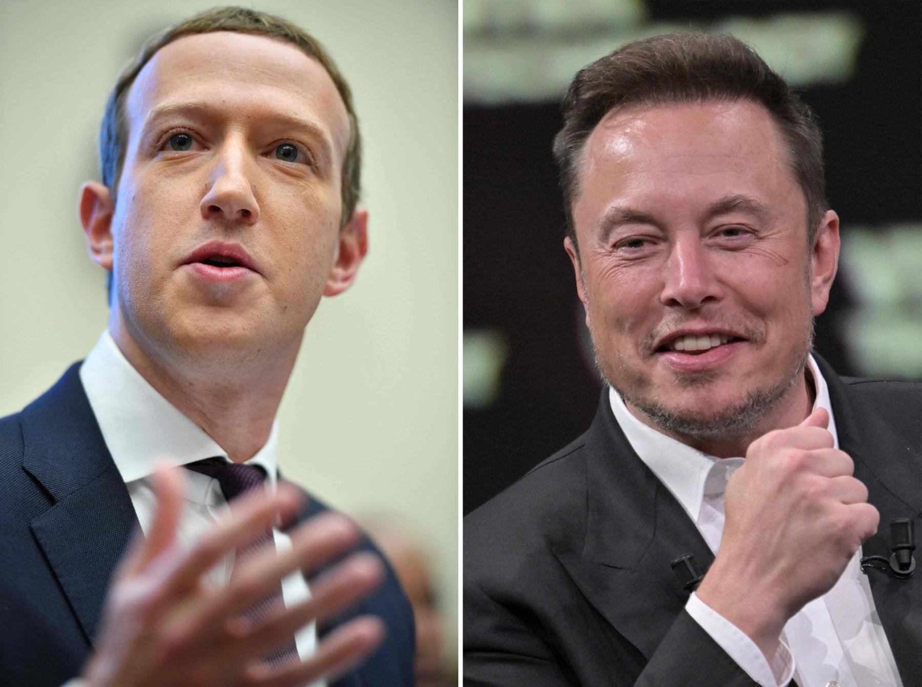 Zuckerberg aceita luta com Musk, sugere data e alfineta rival - Mandel NGAN and Alain JOCARD / AFP