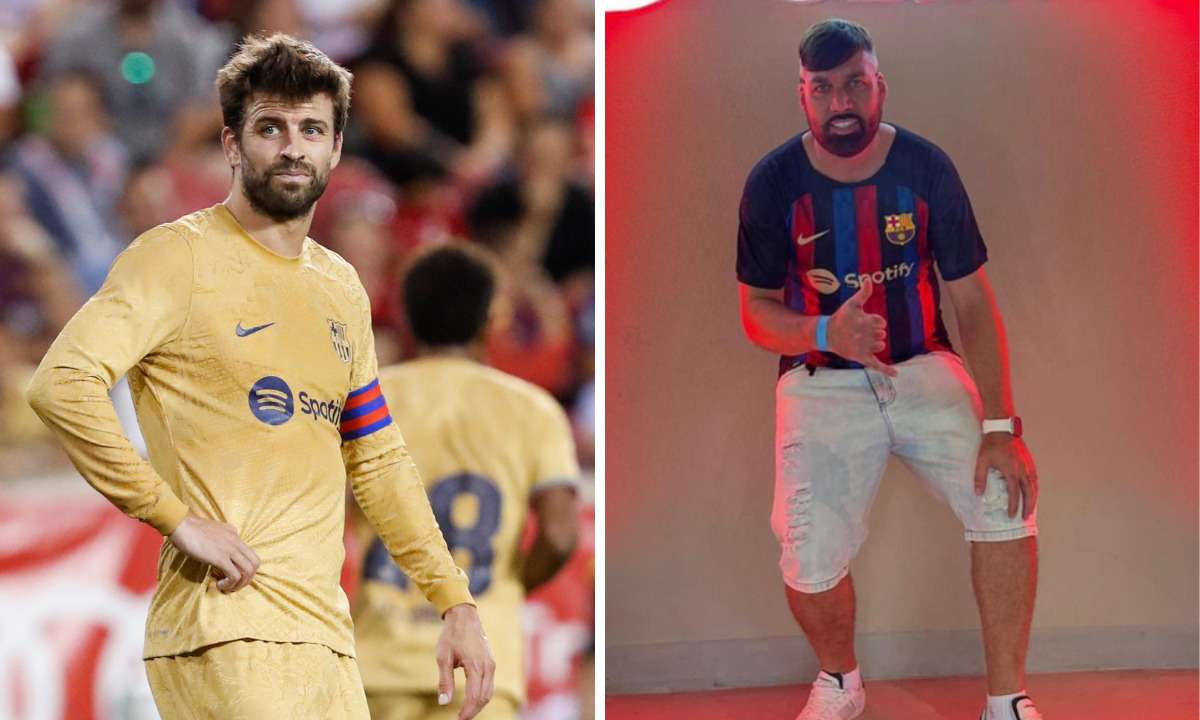 'Sósia' de Piqué viraliza nas redes sociais - Josep LAGO / AFP e Reprodução / Instagram