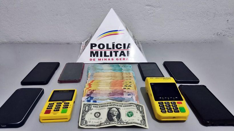 Quadrilha suspeita de 'bater carteiras' é presa após festa religiosa  - PMMG/Divulgação
