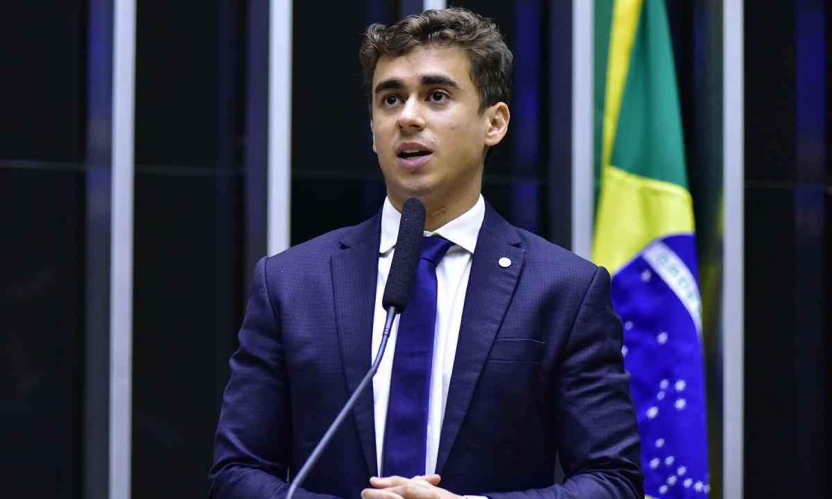 Nikolas comemora lei que proíbe linguagem neutra nas escolas de BH - Zeca Ribeiro/Câmara dos Deputados
